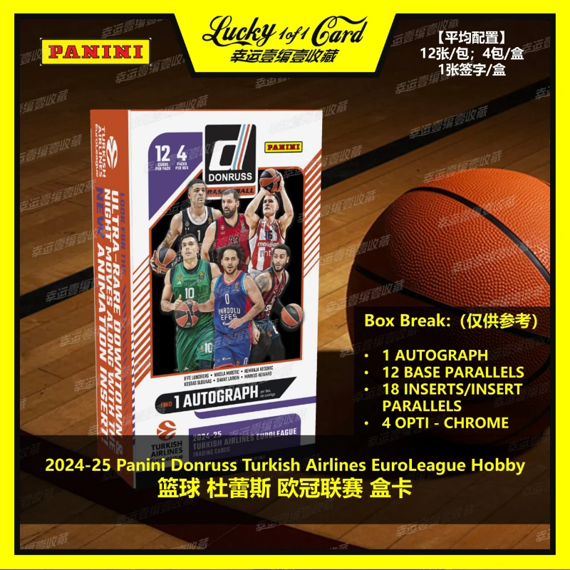24-25 Panini Donruss EuroLeague 篮球 杜蕾斯 欧冠联赛 球星卡