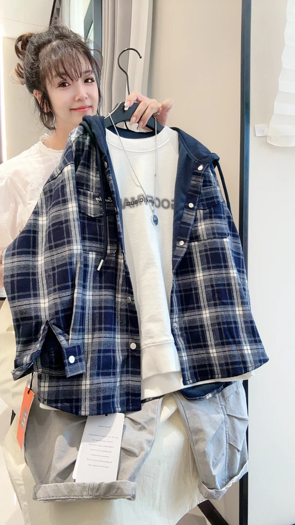 儿童春秋休闲宽松男女童外套衬衣中大童C18