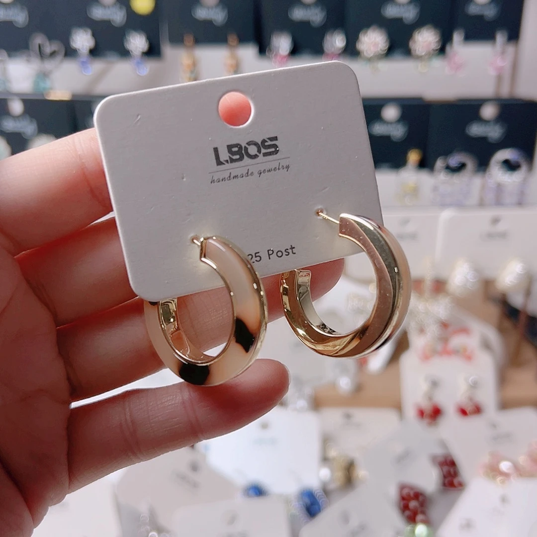 琉璃纯铜合金耳环的