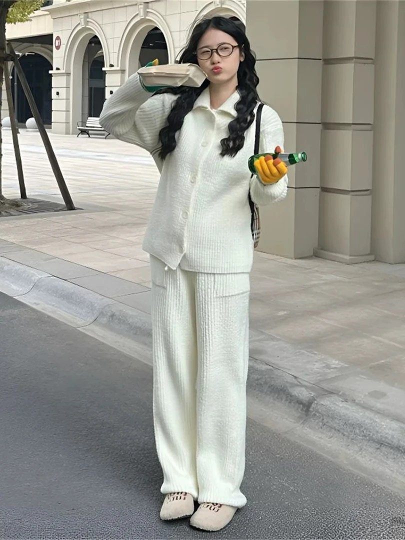 99135#保暖圆领冬季成人睡衣家居服套装秋季网红长袖家居服