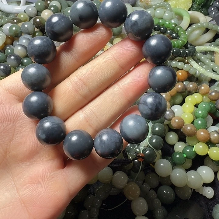 和田玉未镶嵌手链卡16