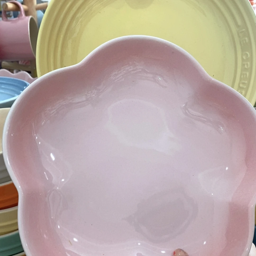 瓷片微瑕2件套9英寸温哥华深盘➕8英寸花朵深盘