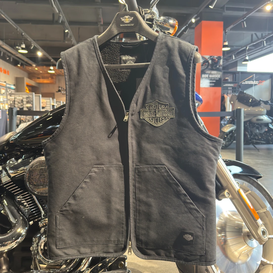 哈雷戴维森休闲马甲加绒97403-25VM