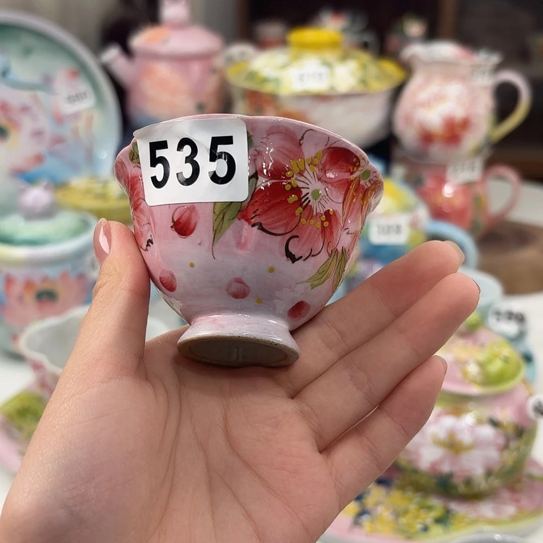 景德镇手绘高温釉下彩陶瓷茶具