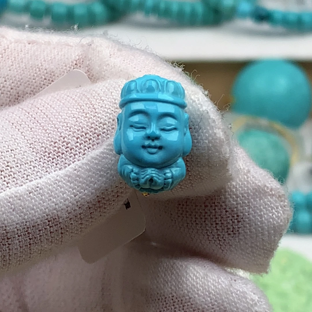 绿松石未镶嵌珠宝奇石9.7毫米