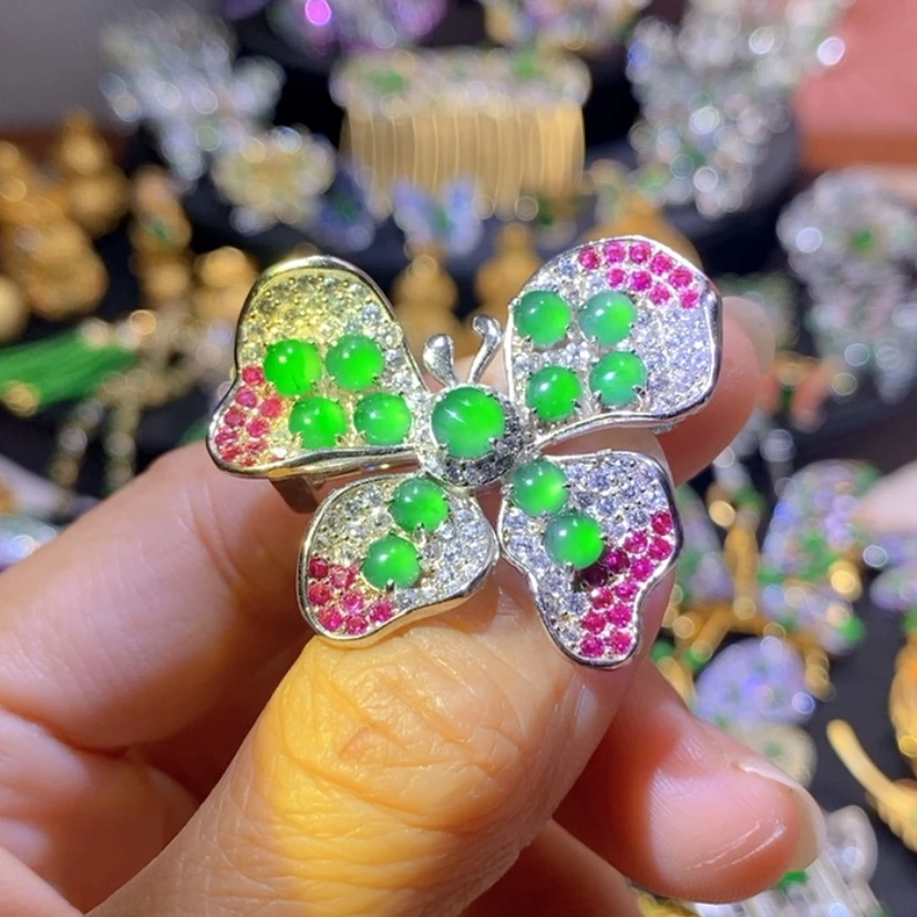 【闪购商品】银S925镶嵌挂件翡翠