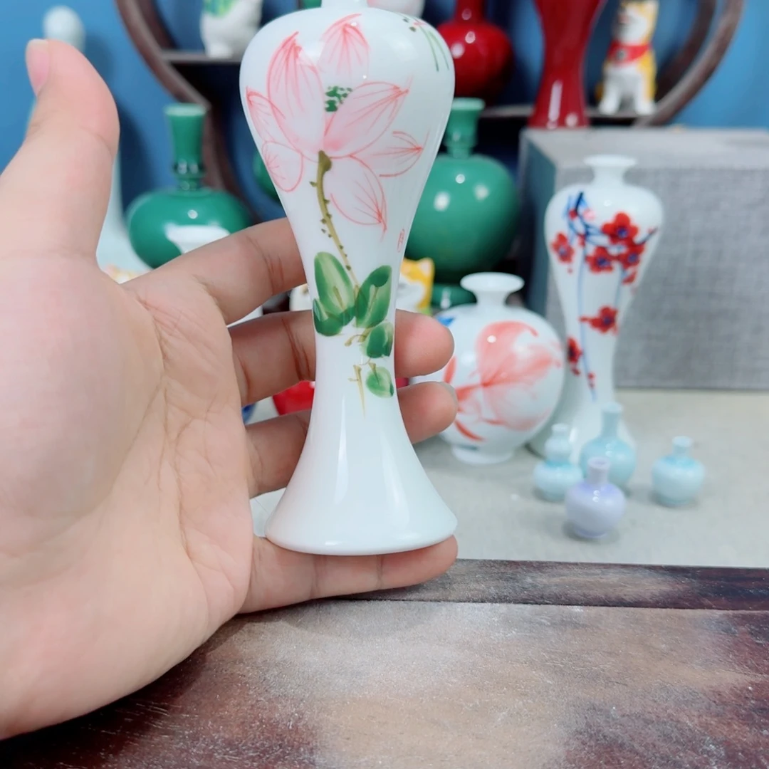陶瓷手工小花器摆件