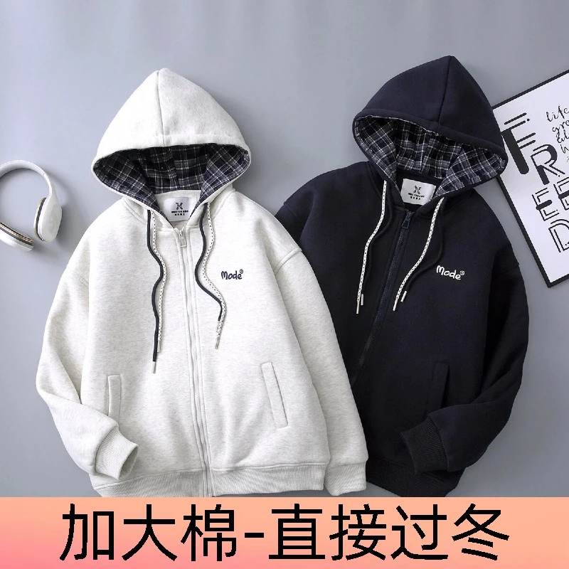 初高中生女童冬装棉服外套2025新款大童加厚连帽棉袄女孩上衣时尚