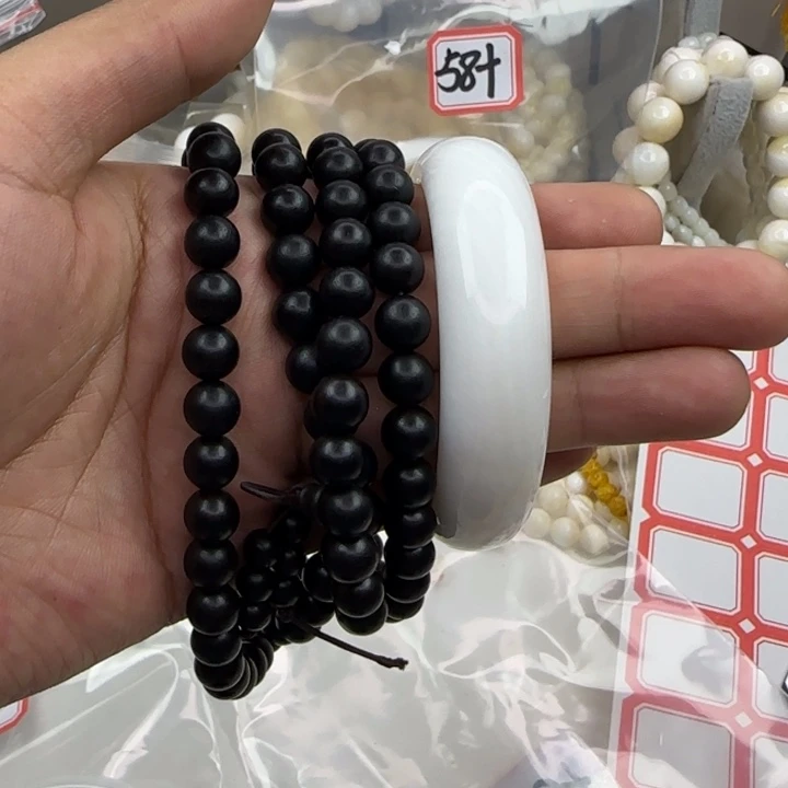 东非黑黄檀（紫光檀）手串/手链l***手镯90号