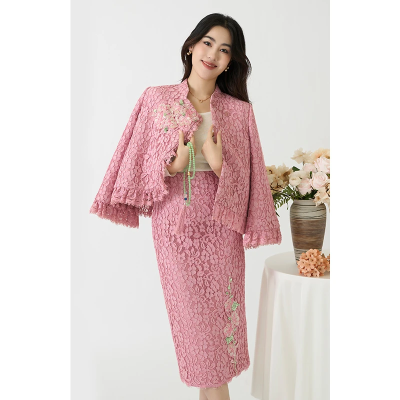 四美子花间诗国风春秋季新款新中式女神上衣外套时尚