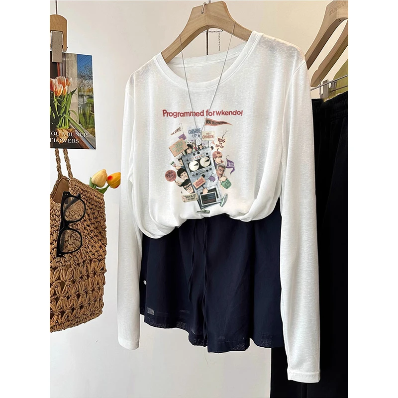 200斤胖mm大码女装长袖t恤女宽松防晒罩衫200斤胖mm显瘦遮肉