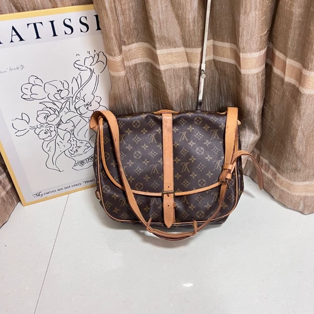 95新 LouisVuitton/路易威登 老花双子星斜挎包 鱼鱼