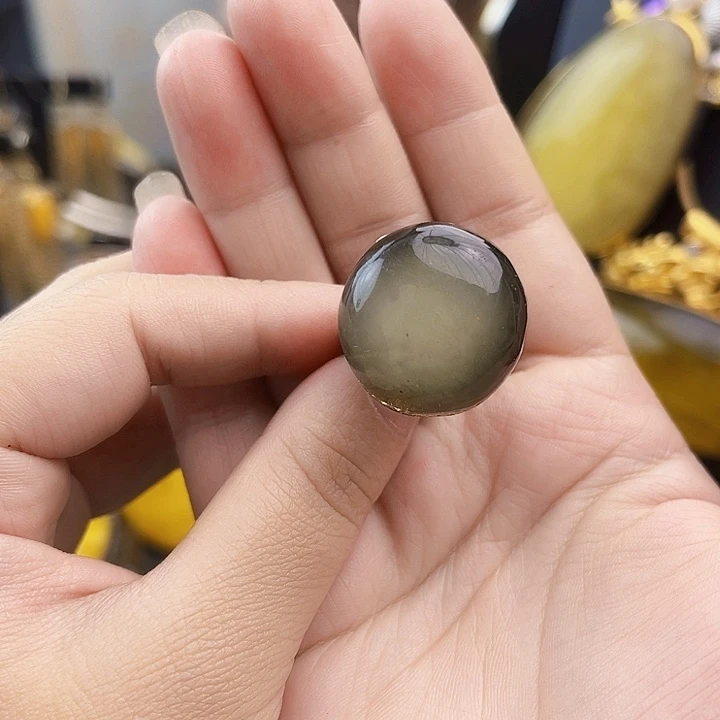 裸石琥珀银S925镶嵌