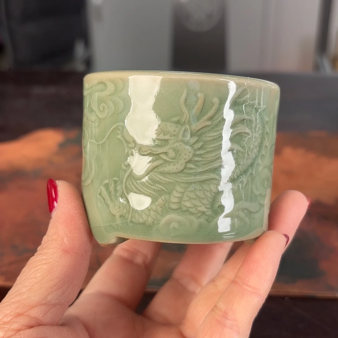 龙泉云间青瓷小米茶器