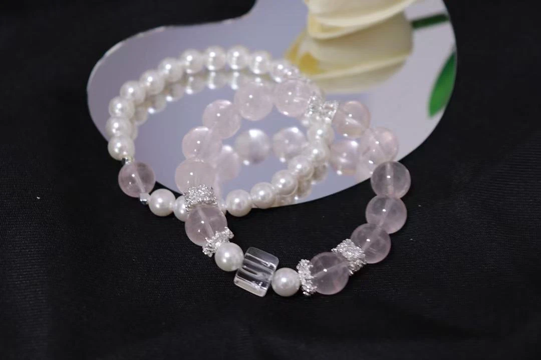 Lz【初恋】西柚粉11mm+贝珠7mm+手串多样性发其一