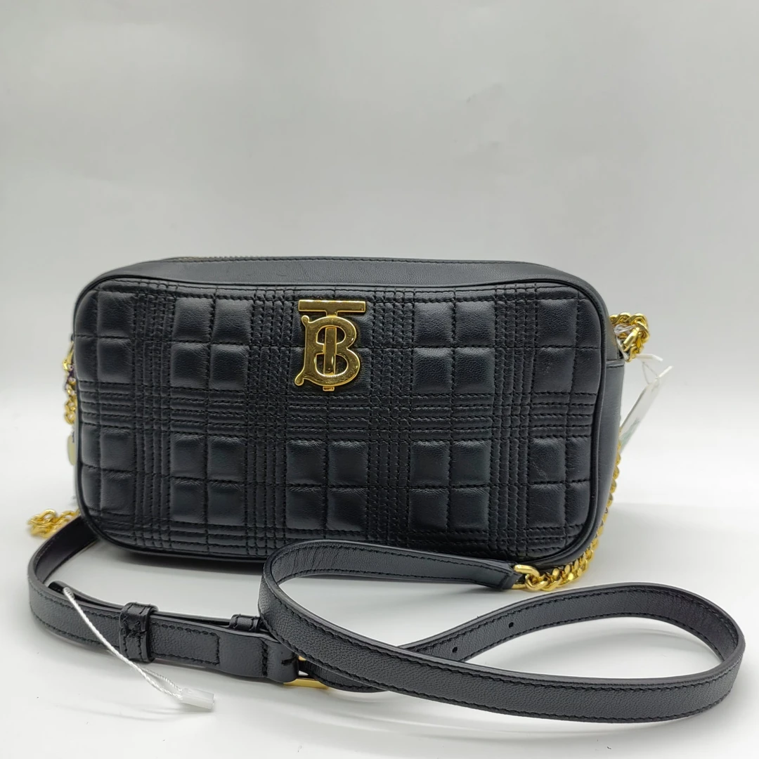95新 BURBERRY/博柏利 黑色相机包1495 1937