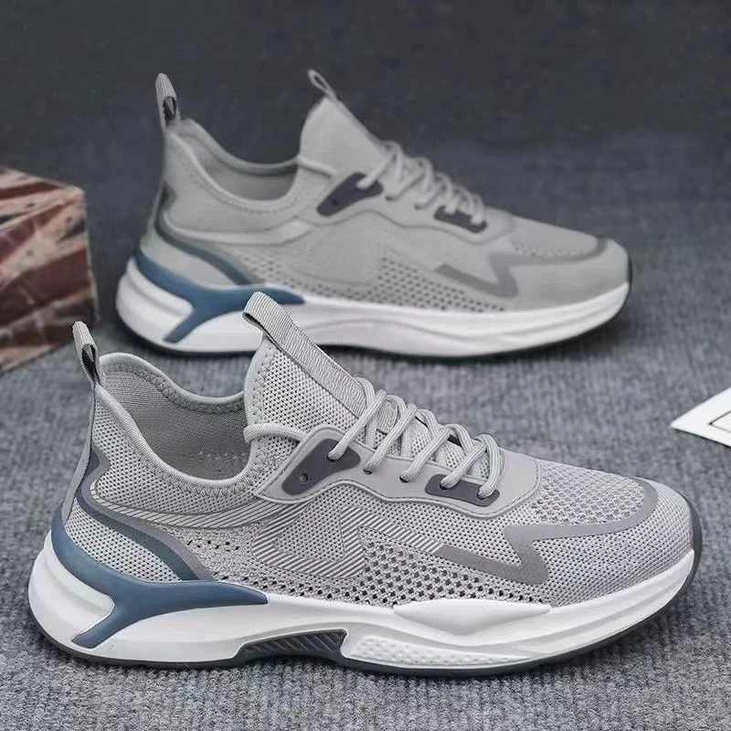运动鞋男鞋新款超轻男士运动鞋透气休闲鞋防滑耐磨飞织跑步鞋