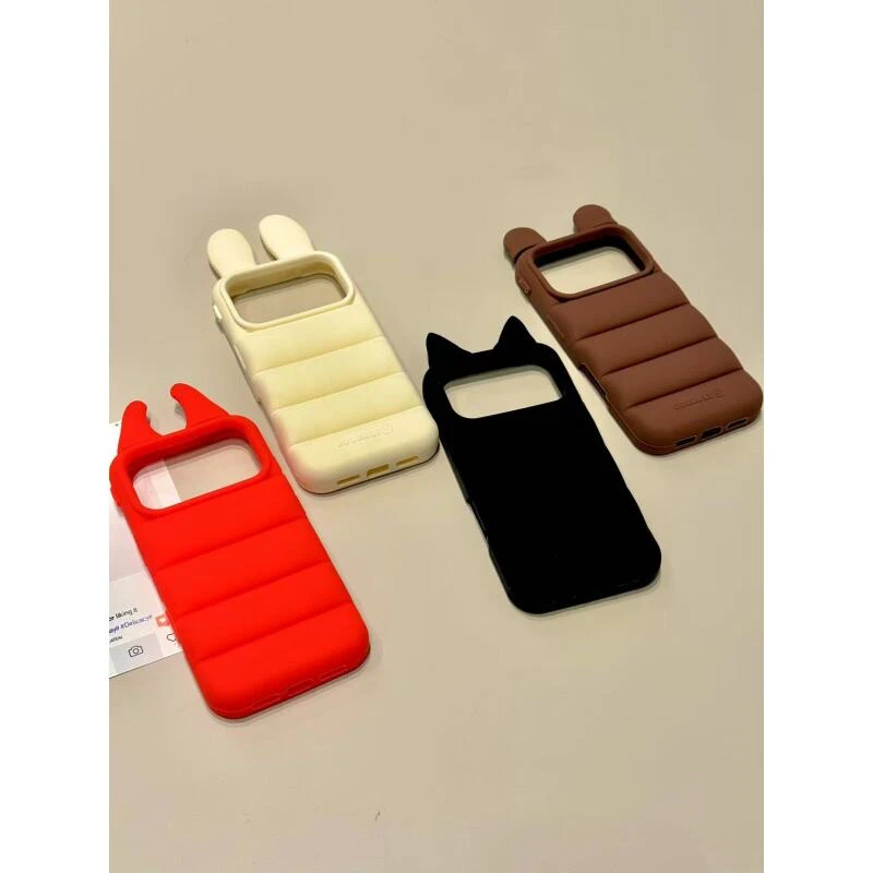 简约ins纯底天使恶魔角适用ihone17promax苹果16pro手机壳15p新款