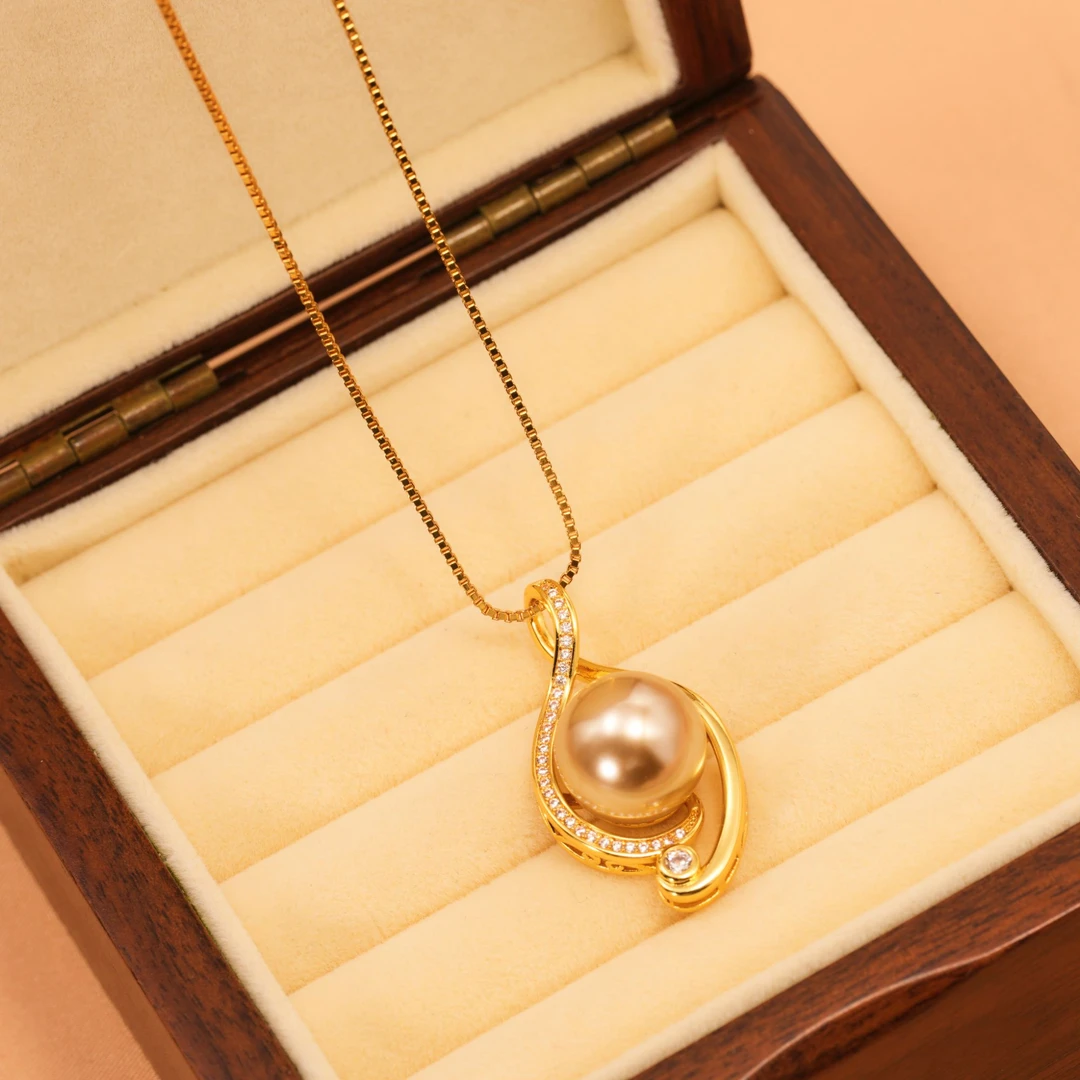 铜合金项链 【幸运女神】法式轻奢时尚百搭简约优雅气质坠链