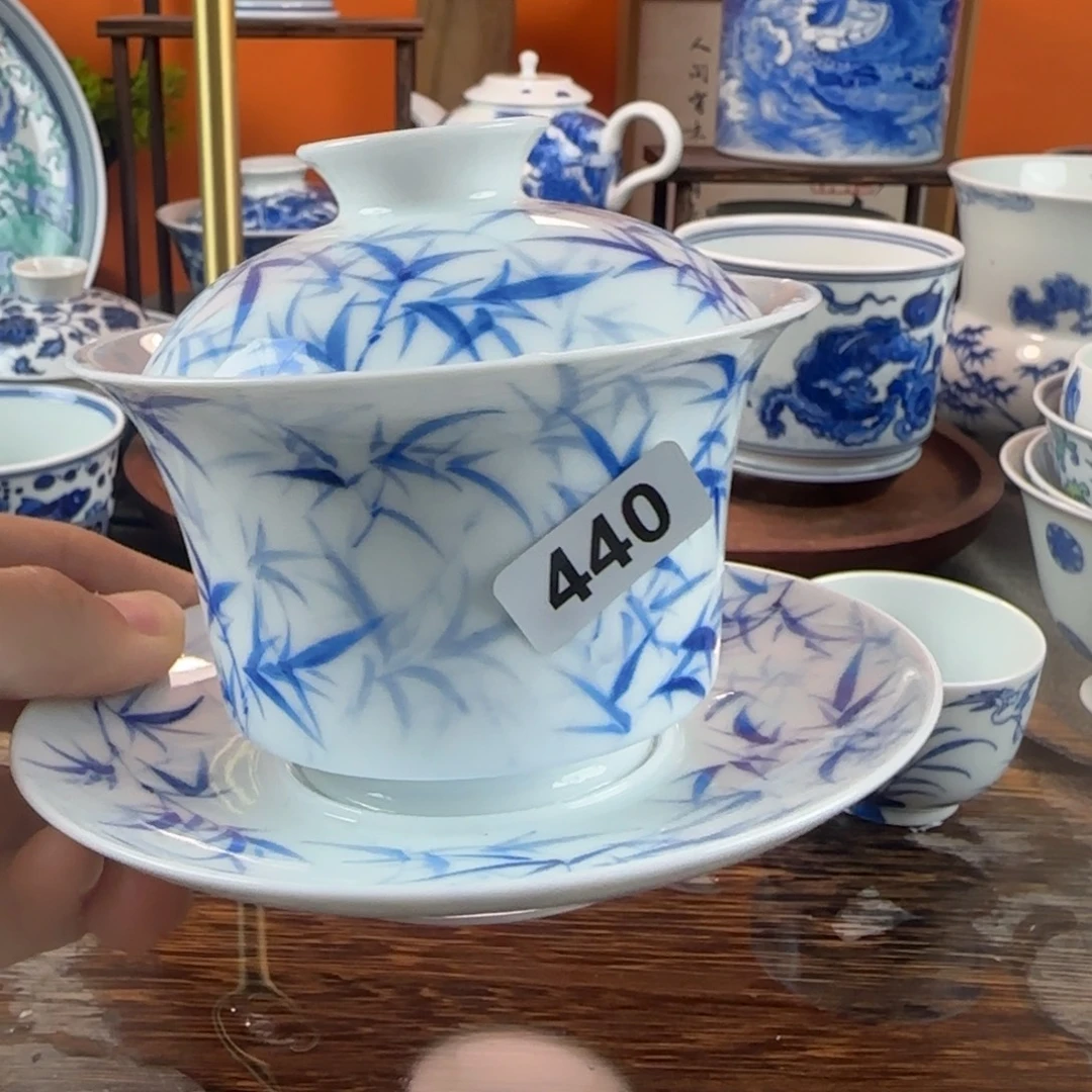 瓷片景德镇手绘青花茶器440