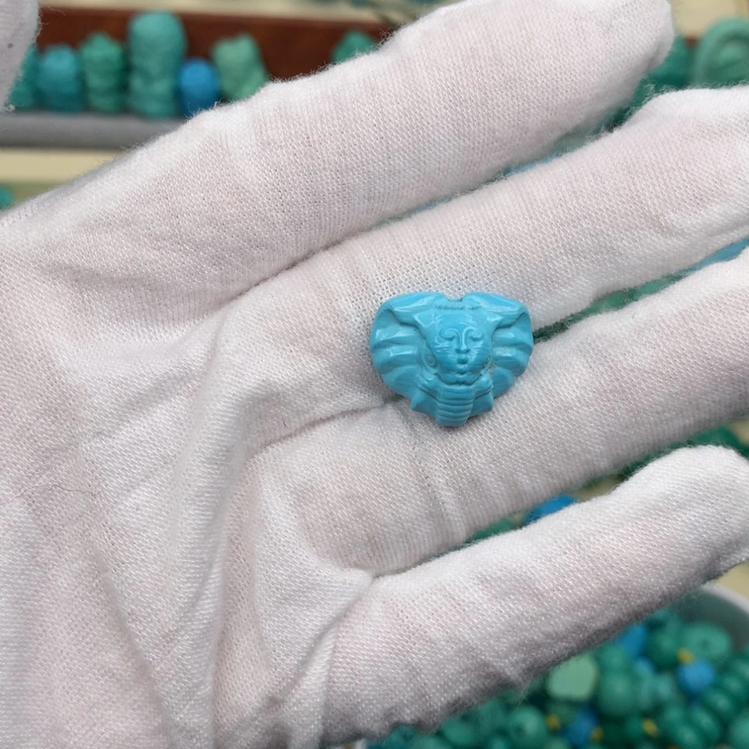 高瓷高蓝小飞象背云