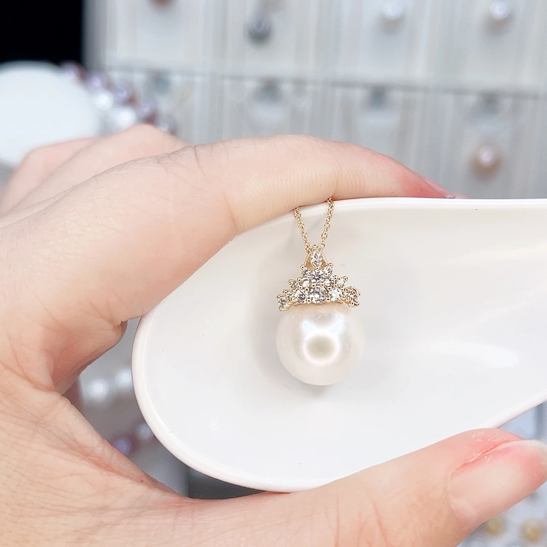 淡水珍珠吊坠(赠链)合金