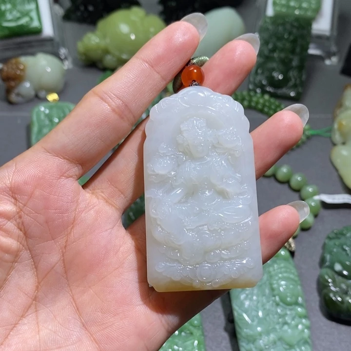 和田玉未镶嵌挂件