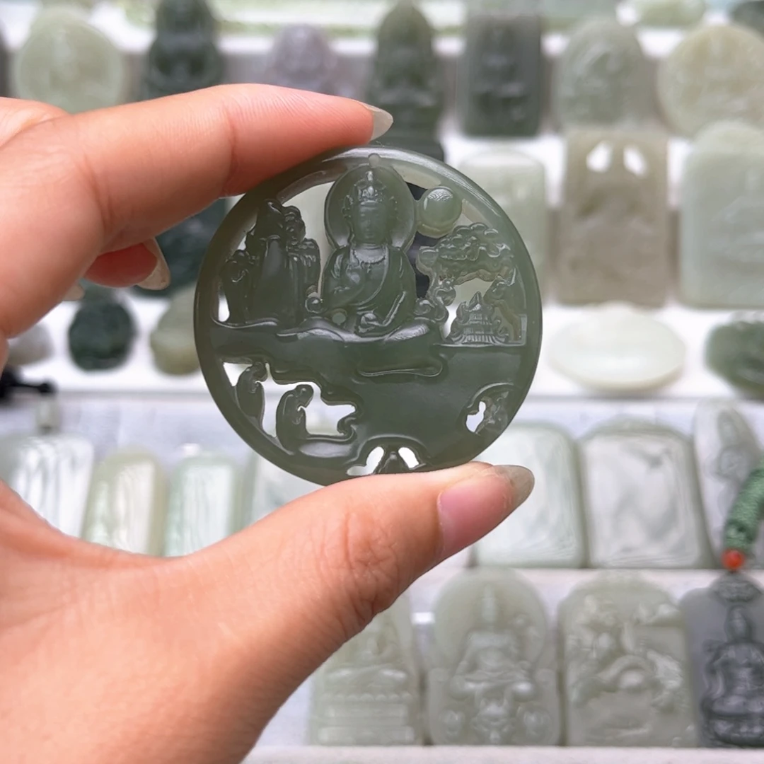 和田玉未镶嵌颈饰