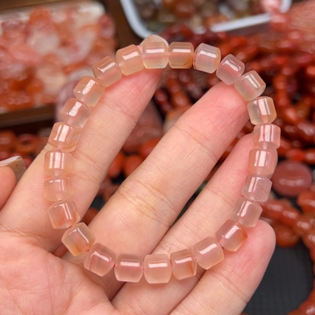 南红玛瑙未镶嵌手链