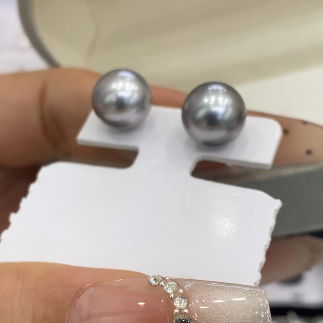 海水珍珠耳饰18K金镶嵌