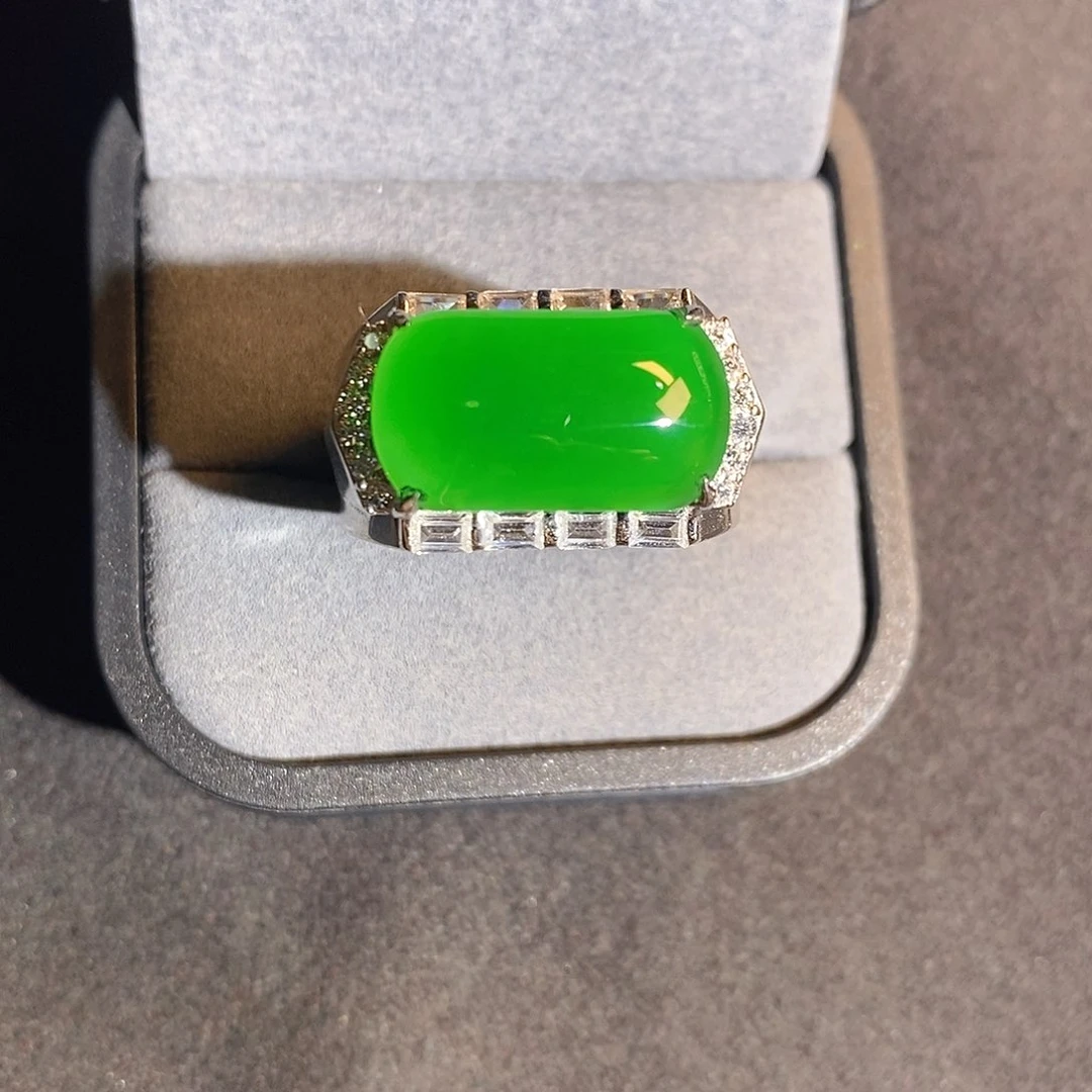 翡翠银S925镶嵌颈饰天然