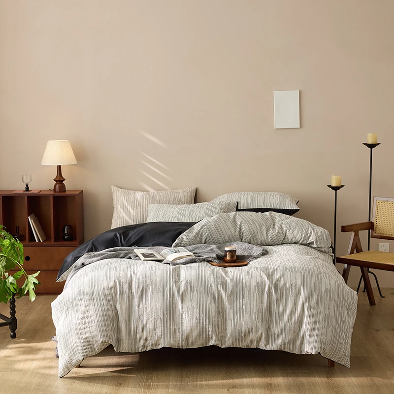 SEONRAN新款A类全棉空气层提花简约三、四件套高颜值高品