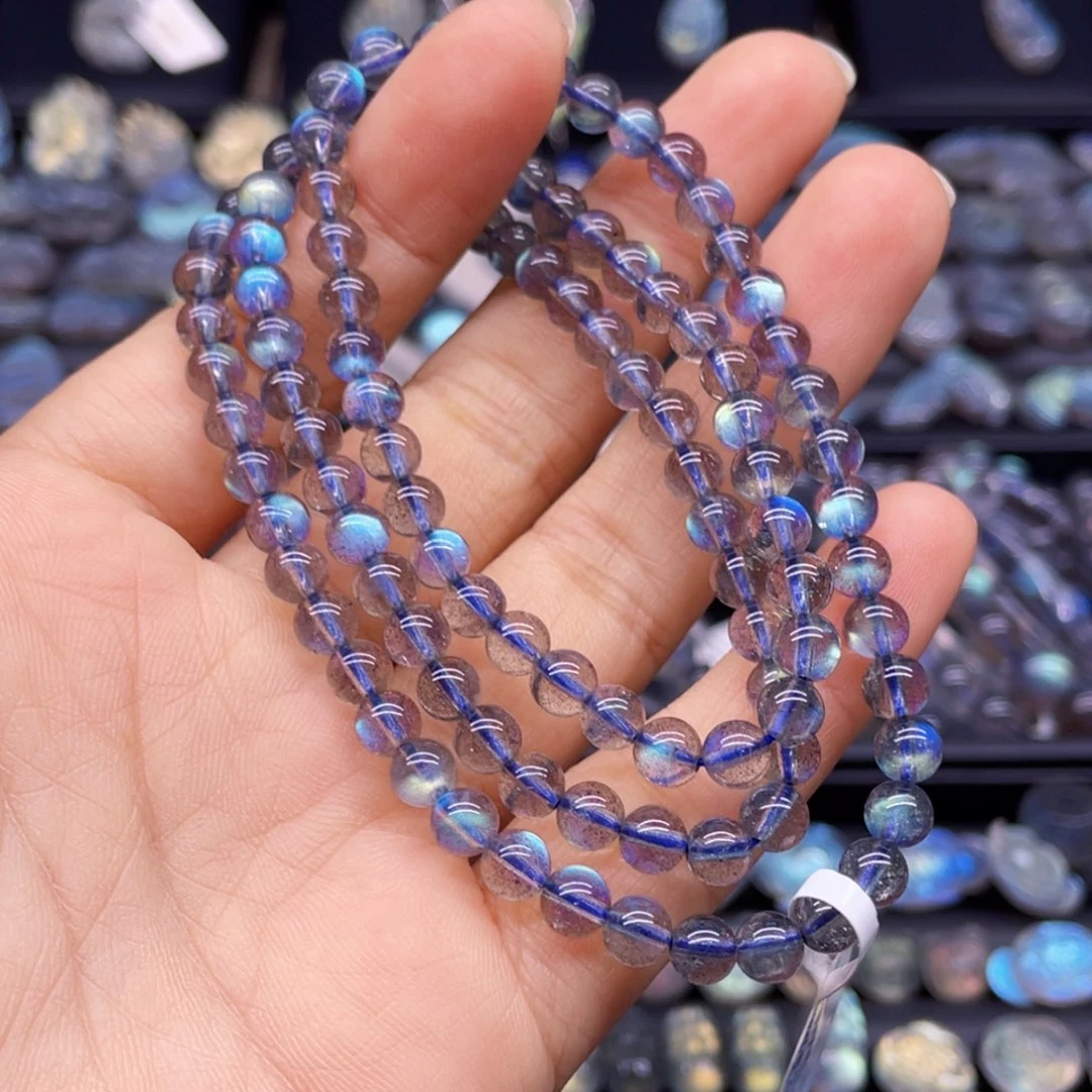 长石手串未镶嵌芮**张5.4左右