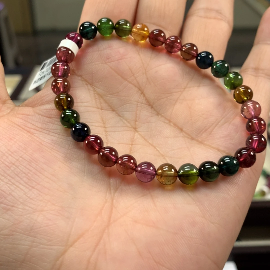 碧玺手链未镶嵌6.5左右