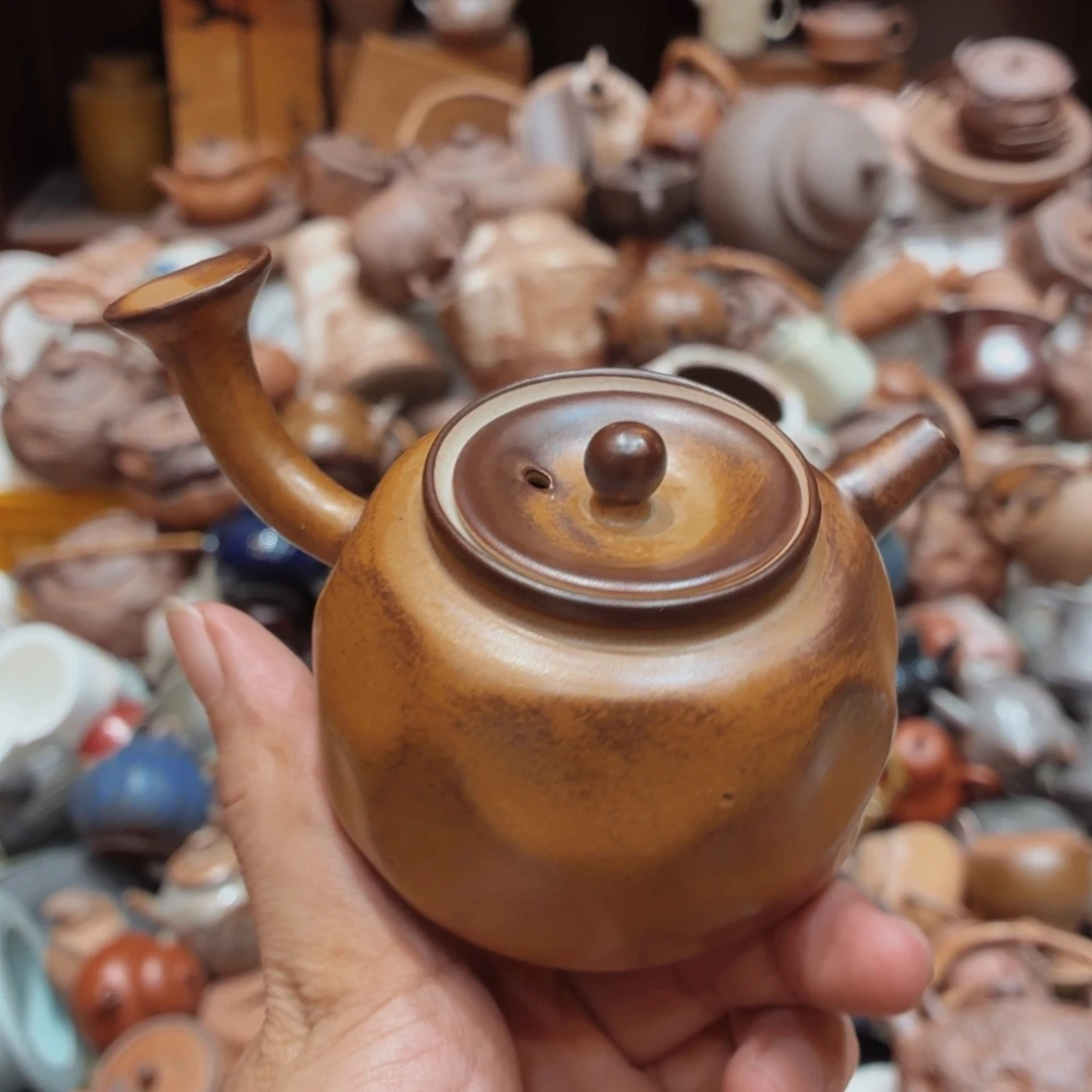 柴烧老岩泥高温茶器皿