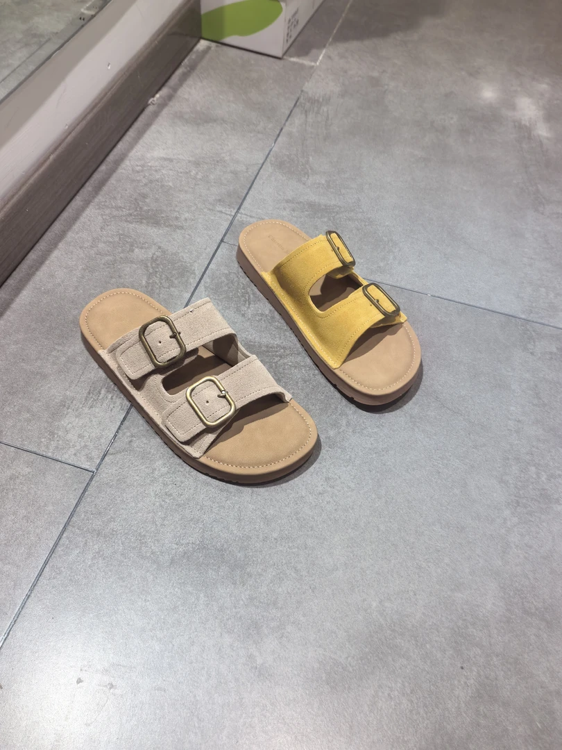 诗涵家 真皮踩屎感凉拖52118131