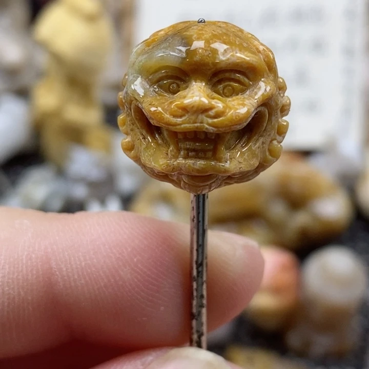 颈饰未镶嵌硅化珊瑚（珊瑚玉）