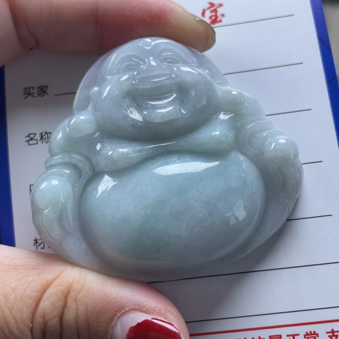 翡翠颈饰未镶嵌52/57.4/13大佛公