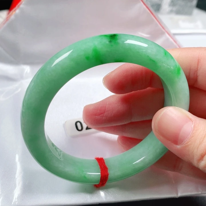 未镶嵌手镯翡翠缅甸天然A货翡翠手镯0253圈口55