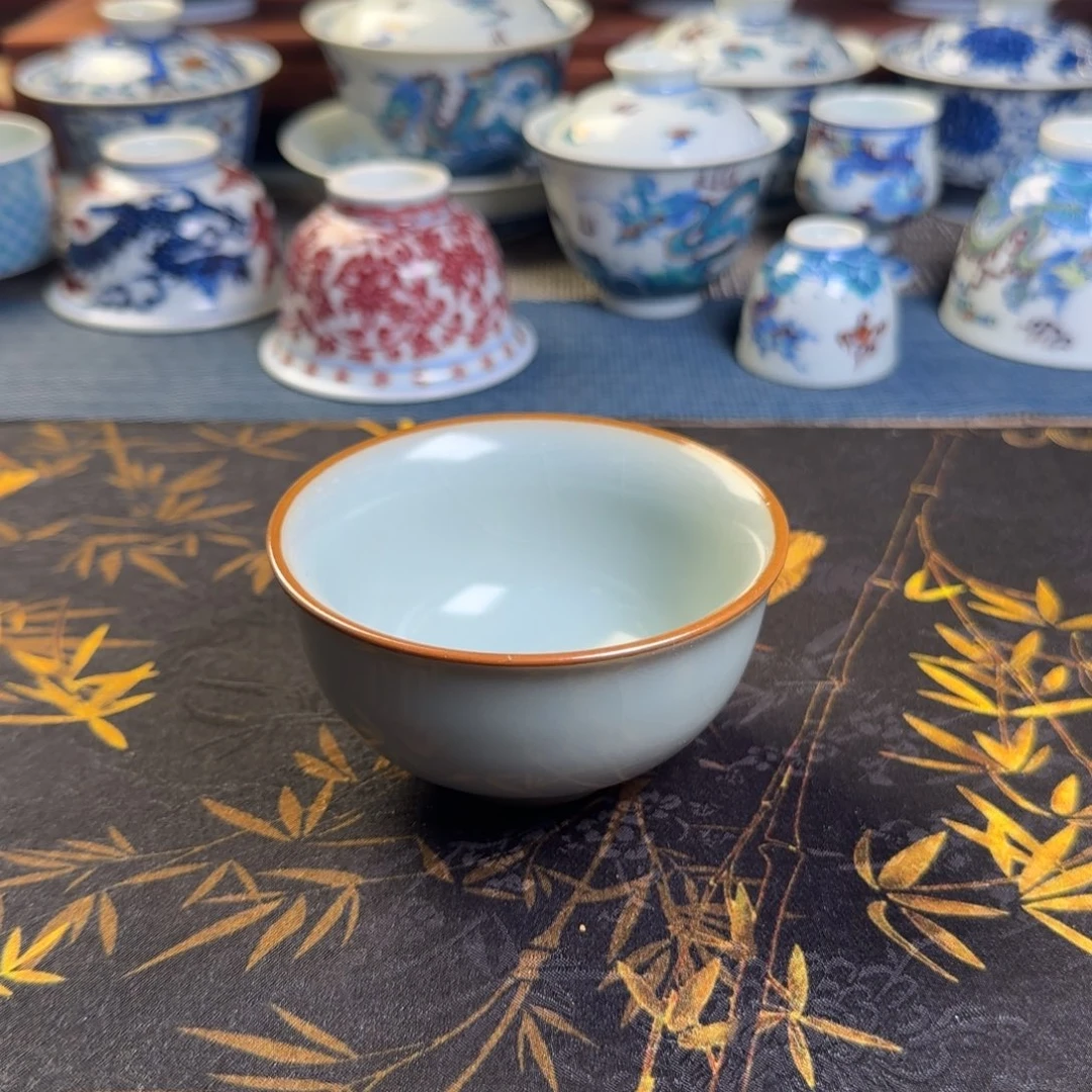 瓷片剪*汝窑开片主人杯一个款式随机发