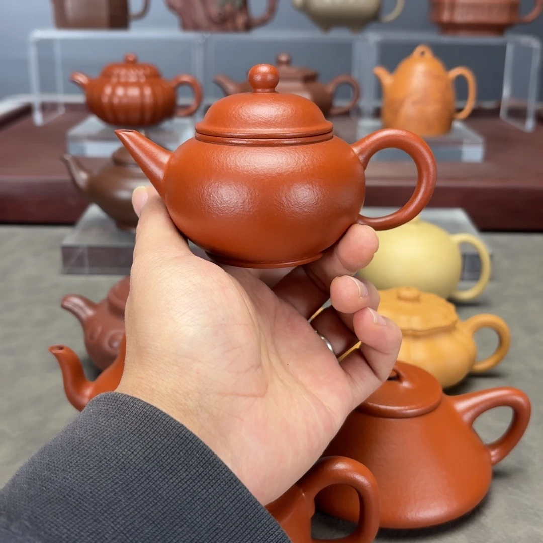 茶壶紫砂水平150CC朱泥