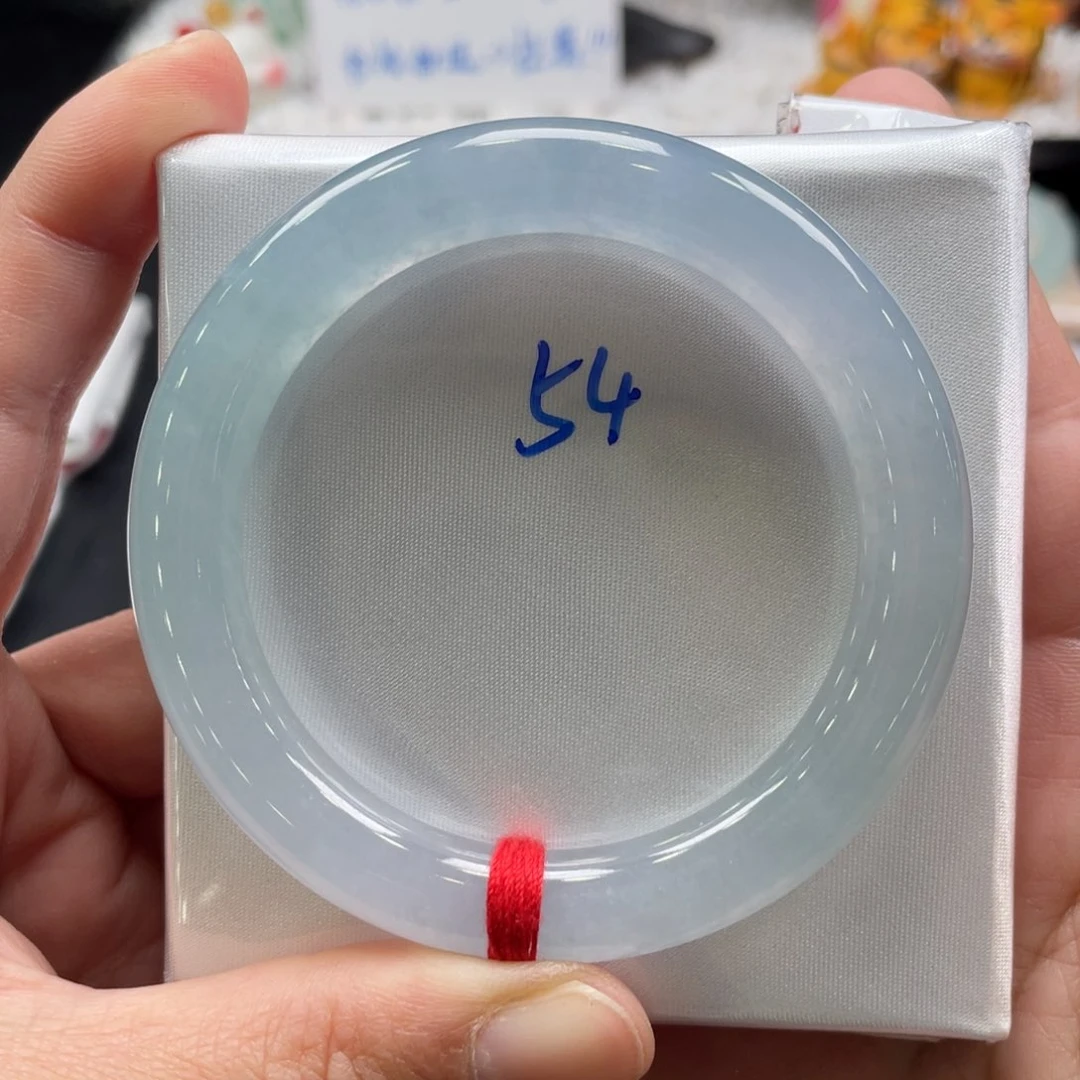 翡翠手镯未镶嵌蔡**?53.7圆条