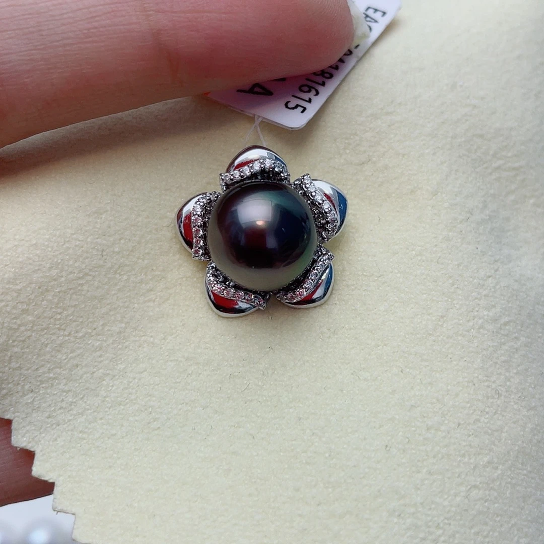 银S925镶嵌海水珍珠颈饰w85