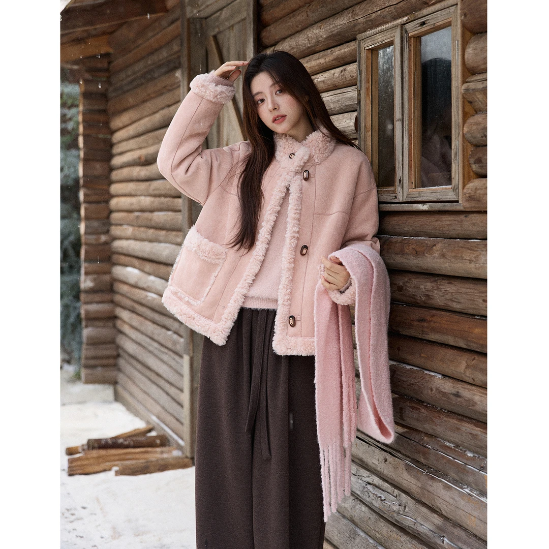 【艾美专属】谜秀厚外套立领短款外搭MXE87W0941