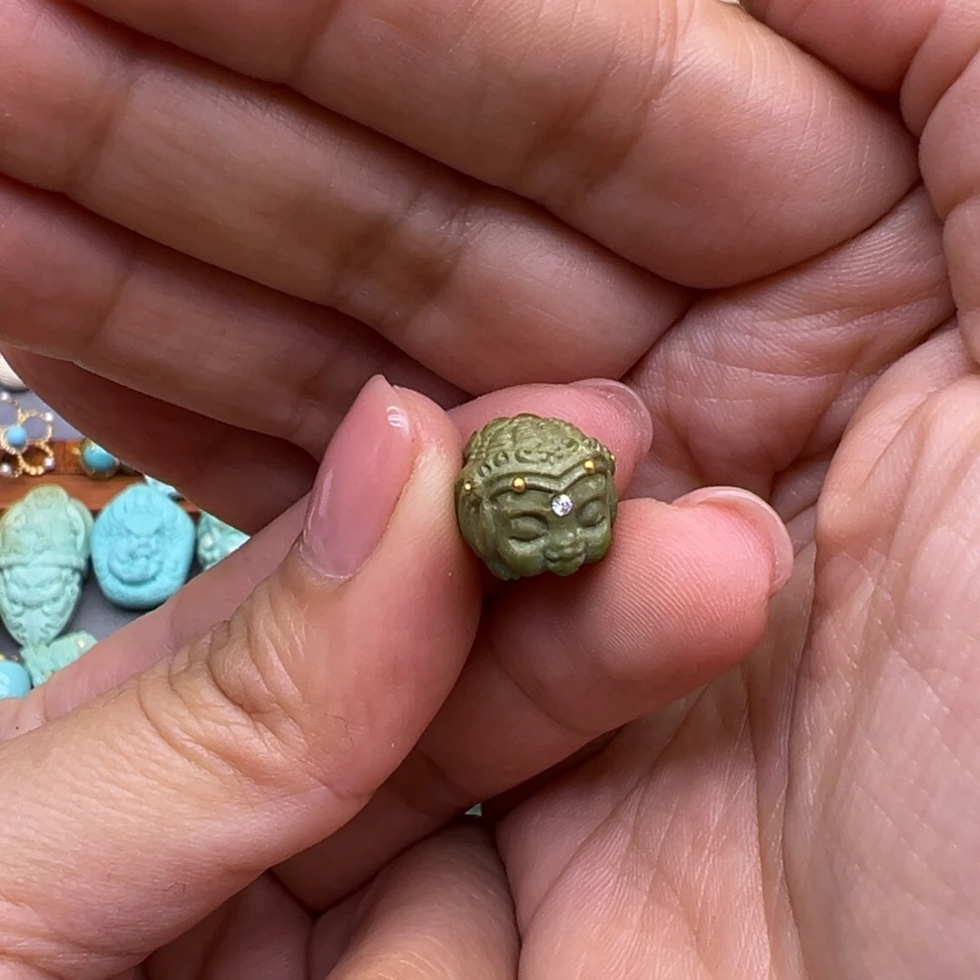 ****️绿松石未镶嵌配件配件
