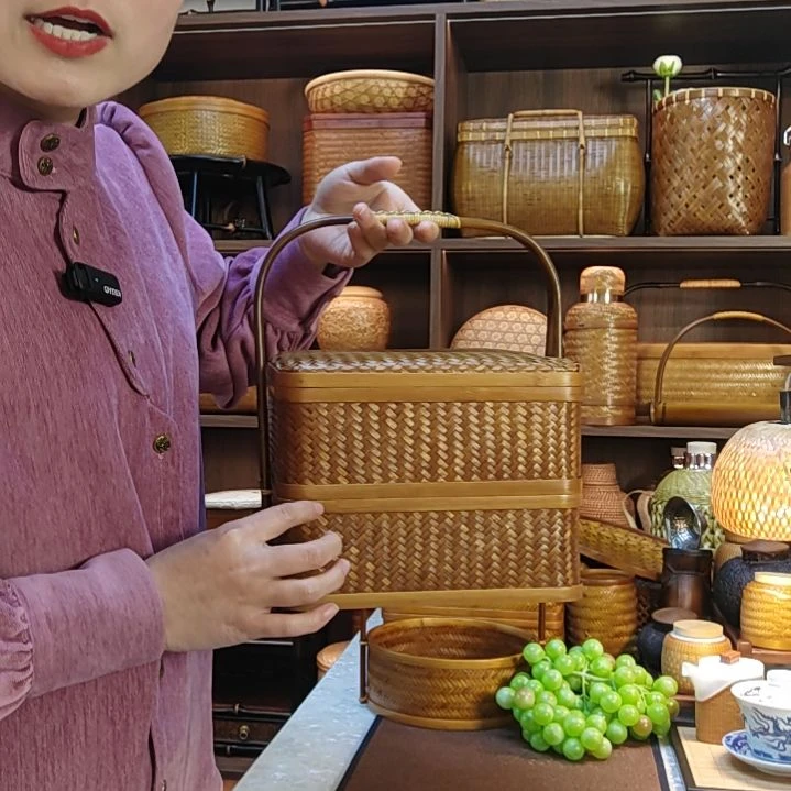 蒋*双层精编款方形收纳盒