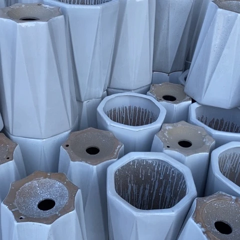 低腰白色八方中号23*34