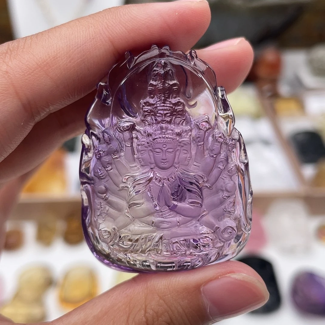 颈饰未镶嵌水晶定制吊坠千手观音