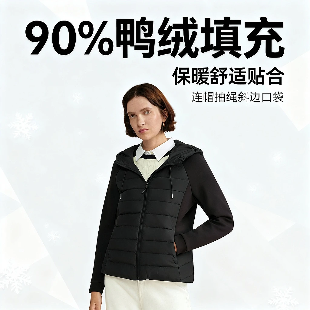 POLOWALK女装2025冬季新品女式羽绒服CC1W54490051