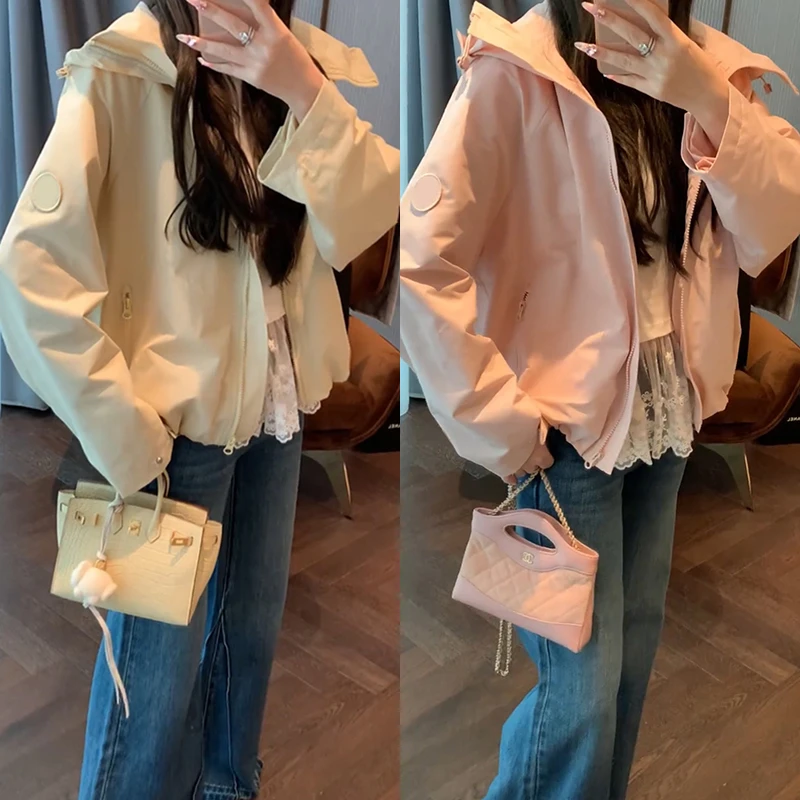 【mimius】&七七 美式复古休闲时尚连帽冲锋衣 G02054